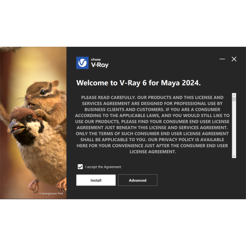 Установка V-Ray для Maya